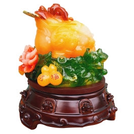 Cóc Ngậm Tiền Màu Vàng Cao Cấp cao 26cm