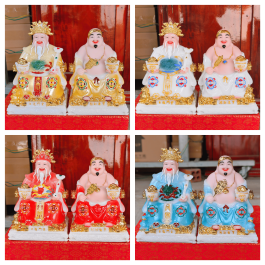 Tượng Thần Tài Thổ Địa Đá Nhập Mẫu Phú Quý Rồng (4 cỡ: 7inch, 8inch, 10inch, 12inch) – MẪU GẤM