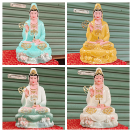 Tượng Phật Quan Thế Âm Bồ Tát bằng đá cao cấp cao (2 cỡ cao 30cm và 40cm)