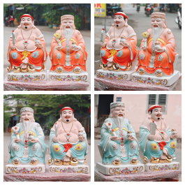 Tượng Thần Tài Thổ Địa sứ đức hóa cao cao cấp cao 31cm