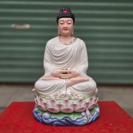 Tượng Bổn Sư Thích Ca Mâu Ni Phật bằng sứ Đức Hóa kích cỡ 14inch