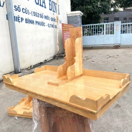 Bàn thờ treo tường gỗ sồi 100 % ngang 68cm