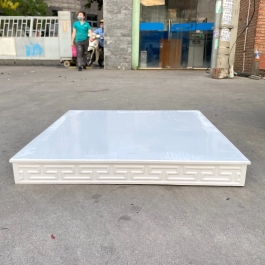 Bàn kê, bục kê, đặt bàn thần tài thổ địa bằng gỗ sồi 100% Ngang 89cm x Cao 89cm - Trắng