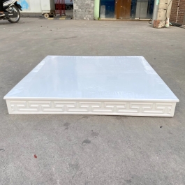 Bàn kê, bục kê, đặt bàn thần tài thổ địa bằng gỗ sồi 100% Ngang 89cm x Cao 89cm - Trắng