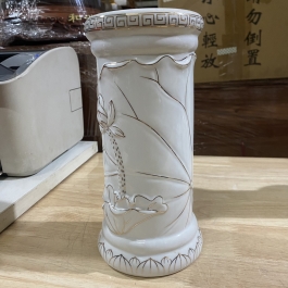 Ống nhang bạch ngọc sứ trắng cao cấp cao 25cm ngang 12,5cm