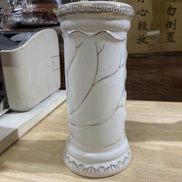 Ống nhang bạch ngọc sứ trắng cao cấp cao 25cm ngang 12,5cm