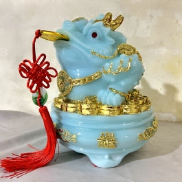 Thiềm Thừ Phong Thủy ( Cóc ba chân ) hàng Việt Nam sản xuất để bàn thần tài ông địa cao 20cm