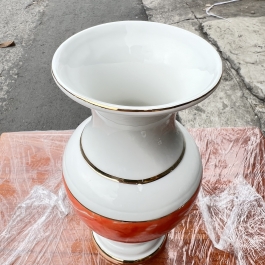 Bình hoa thờ cúng sứ họa tiết đá hoa cương Cao 22cm Ngang 10cm - Đá hoa cương màu Đỏ