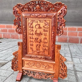 [45x65] Bài Vị Cửu Huyền Thất Tổ Gỗ Hương Đá Ngang 45cm x Cao 65cm - Gỗ 