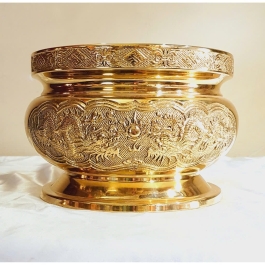 Bát Nhang Bằng Đồng (4 Cỡ) thương hiệu Vĩnh Tiến nguyên chất - Cỡ 4 (Cao 13cm)