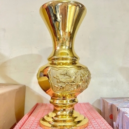 Bình Bông Mai Liễu Bằng Đồng Thương Hiệu Vĩnh Tiến Cao 18cm [BBML-1] 