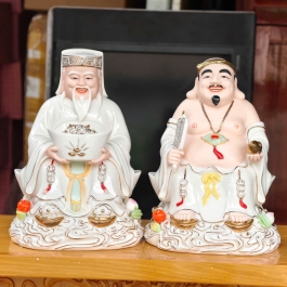 [A9] Tượng Thần Tài Thổ Địa Bằng Sứ Đức Hóa Nhập Khẩu Cao Cấp 2 cỡ