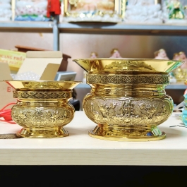 Khay hứng tàn nhang, vỉ khay hứng tàn nhang lư bát hương thờ cúng chất liệu đồng