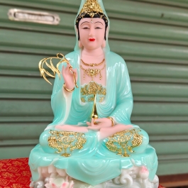 Tượng Phật Quan Thế Âm Bồ Tát bằng đá cao cấp cao (2 cỡ cao 30cm và 40cm)