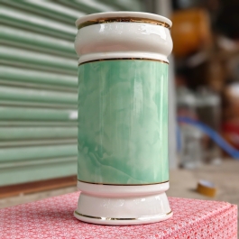 Ống đựng nhang họa tiết đá hoa cương màu xanh lá (3 cỡ)