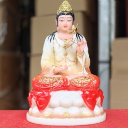 Tượng Đại Thế Chí Bồ Tát bằng đá nhập khẩu cao cấp cao 30cm – Đỏ