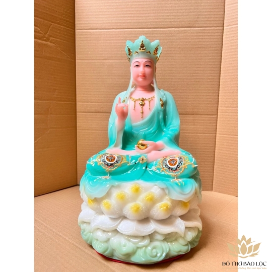 [12inch] Địa Tạng Xanh Gấm Đá Việt Nam Cao 30cm