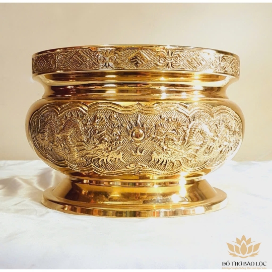 Bát Nhang Bằng Đồng (4 Cỡ) thương hiệu Vĩnh Tiến nguyên chất - Cỡ 2 (Cao 9cm)