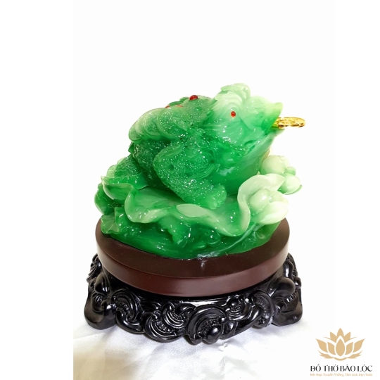 Cóc ngậm tiền vàng - màu xanh