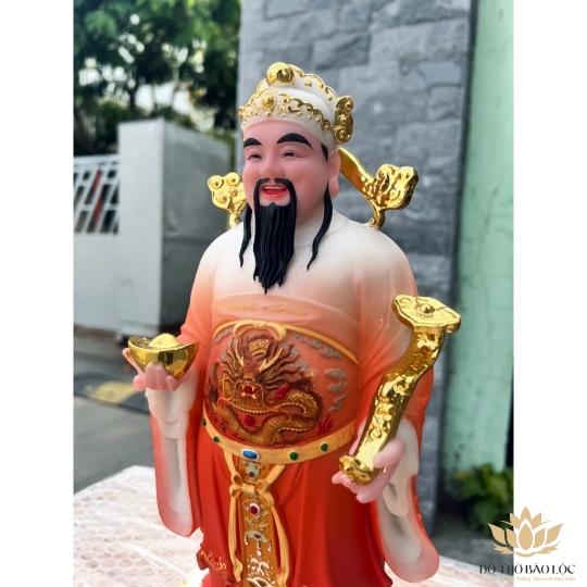 [12inch] Tượng Phúc Lộc Thọ bằng Đá Việt Nam Cao 31cm