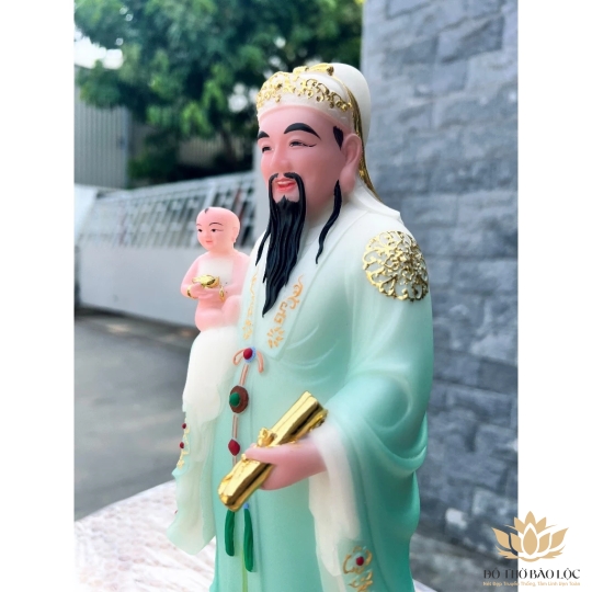 [12inch] Tượng Phúc Lộc Thọ bằng Đá Việt Nam Cao 31cm