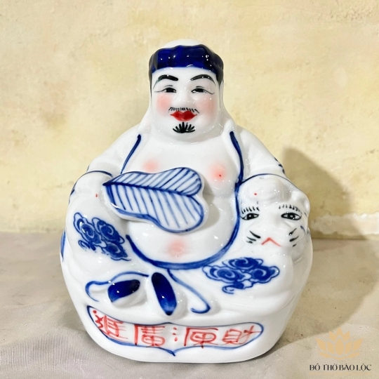 [5inch] Tượng Thần tài Thổ Địa sứ Bát Tràng cao 13cm