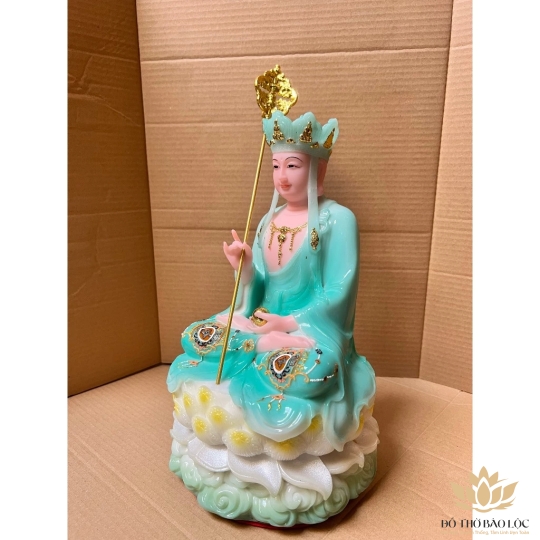 [12inch] Địa Tạng Xanh Gấm Đá Việt Nam Cao 30cm