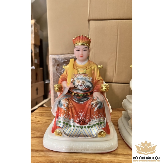 [6inch] Tượng Ông Táo Bà Táo Bằng Đá Nhập Hàng Cao Cấp Cao 15cm