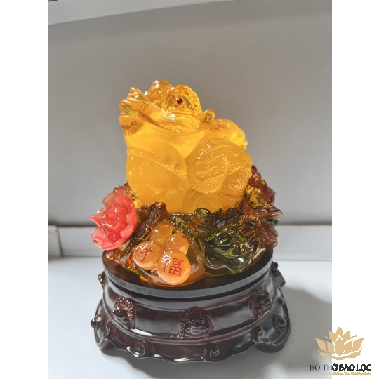 Cóc Ngậm Xu Vàng Hồ Lô Cao 17cm - 2 Màu (Vàng, Xanh)