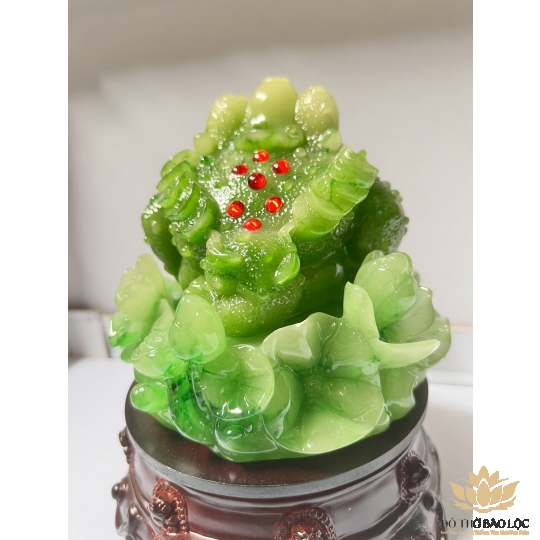 Cóc Ngậm Xu Vàng Hồ Lô Cao 17cm - 2 Màu (Vàng, Xanh)