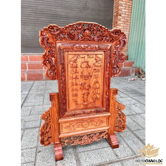 [45x65] Bài Vị Cửu Huyền Thất Tổ Gỗ Hương Đá Ngang 45cm x Cao 65cm - Gỗ 