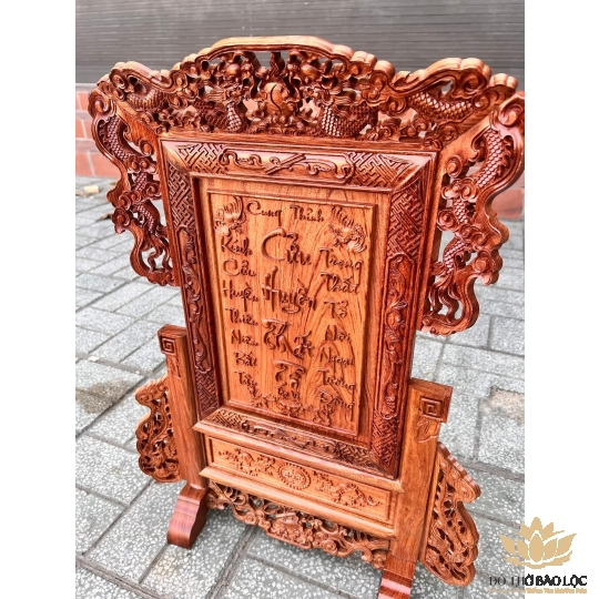 [45x65] Bài Vị Cửu Huyền Thất Tổ Gỗ Hương Đá Ngang 45cm x Cao 65cm - Gỗ 