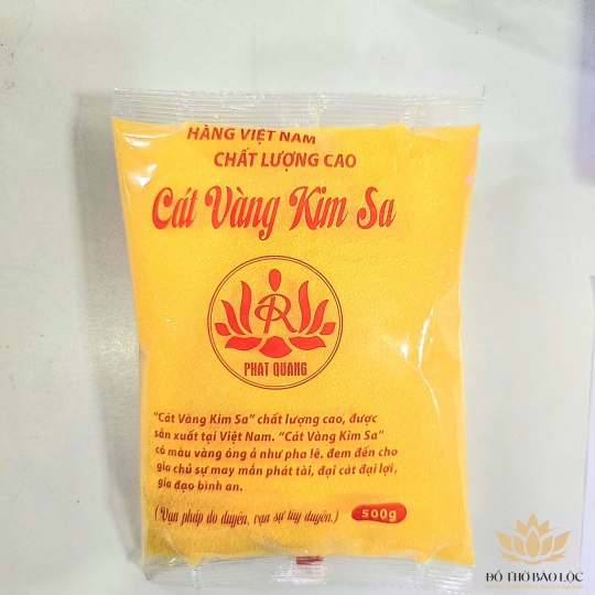Cát Kim Sa, Cát Vàng Lư Hương – Tro Vàng Để Bát Hương Thờ 500g