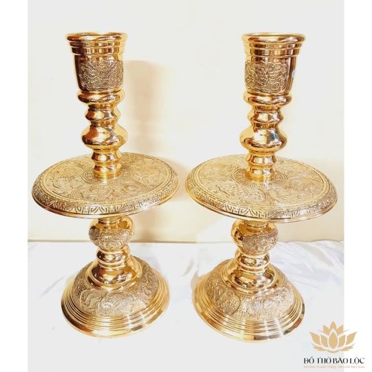 Bộ Tam Sự bằng Đồng thương hiệu Vĩnh Tiến sản xuất tại Việt Nam Cao 60cm  - Cỡ 3