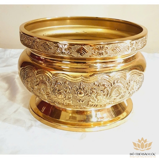 Bát Nhang Bằng Đồng (4 Cỡ) thương hiệu Vĩnh Tiến nguyên chất - Cỡ 2 (Cao 9cm)