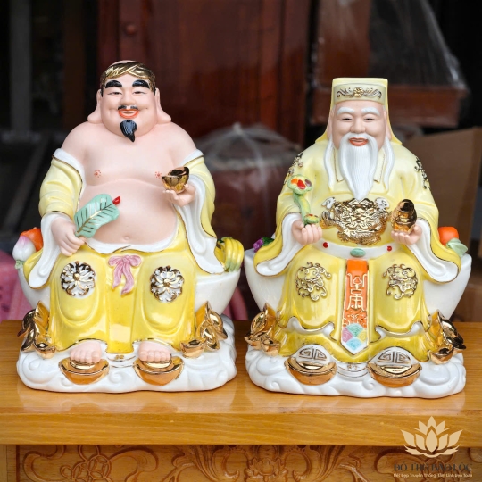 [A5] Tượng Thần Tài Thổ Địa Bằng Sứ Đức Hóa Nhập Khẩu Cao Cấp 2 cỡ
