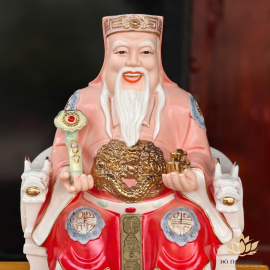 [A6] Tượng Thần Tài Thổ Địa Bằng Sứ Đức Hóa Nhập Khẩu Cao Cấp 2 cỡ