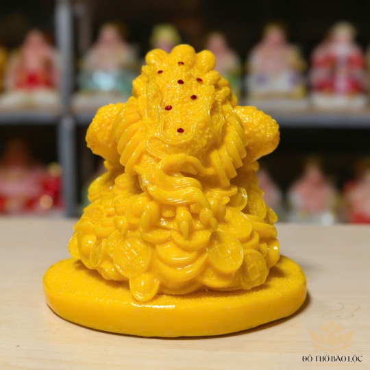 Tượng Thiềm Thừ Phong Thủy – Cóc Để Bàn Thờ Chiêu Tài Lộc cao 20cm