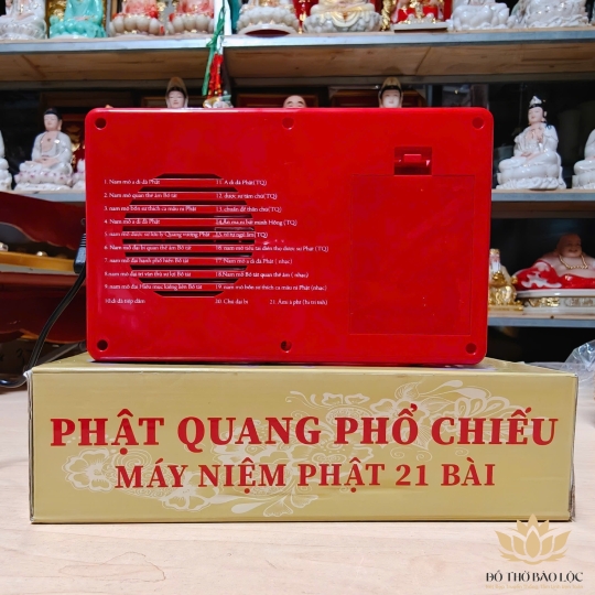 Máy Niệm Phật 21 bài - Phát Quang Hình Quán Thế Âm Bồ Tát - Đài Tụng Kinh 21 bài Có Đèn