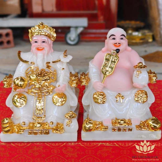 Tượng Thần Tài Thổ Địa đá Việt Nam phú quý