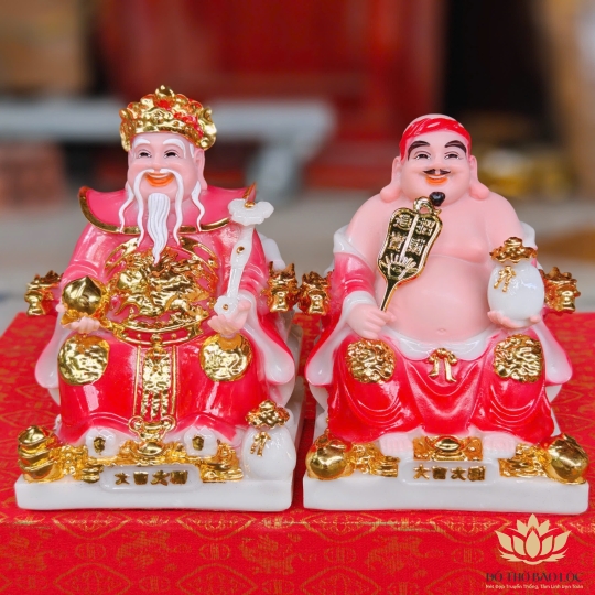 Tượng Thần Tài Thổ Địa đá Việt Nam phú quý