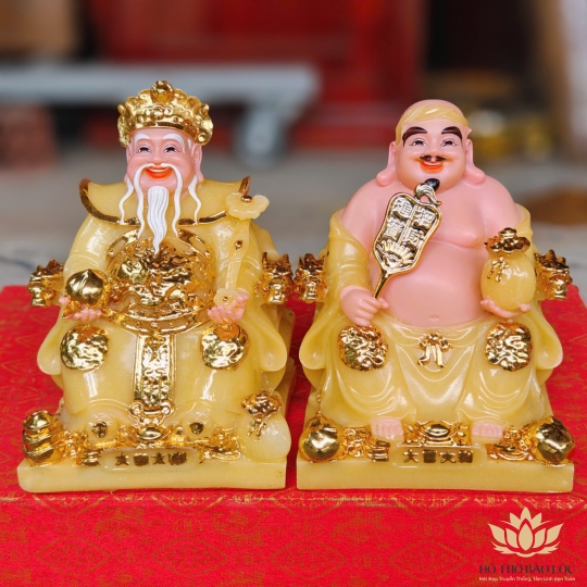 Tượng Thần Tài Thổ Địa đá Việt Nam phú quý