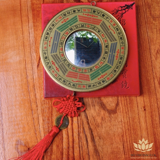 Gương Bát Quái Âm Dương Thái Cực bằng Đồng nguyên chất - 3 cỡ (ĐK: 12cm, 16cm, 19cm) - Tiên Thiên Bát Quái Thái Cực