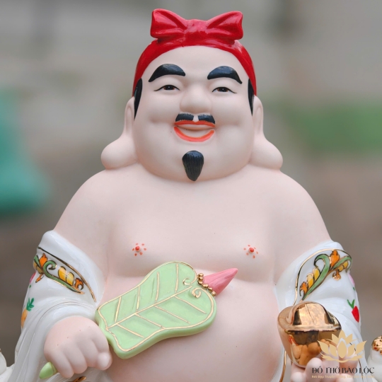 Tượng Thần Tài Thổ Địa sứ đức hóa cao cao cấp nhiều kích cỡ (4 màu: Đỏ, Xanh, Vàng, Trắng)