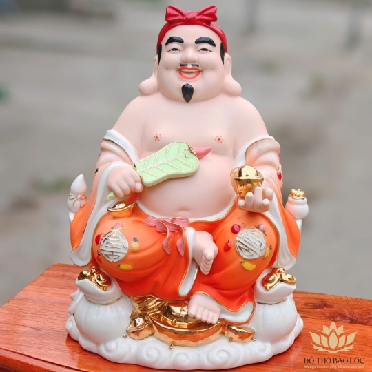 Tượng Thần Tài Thổ Địa sứ đức hóa cao cao cấp nhiều kích cỡ (4 màu: Đỏ, Xanh, Vàng, Trắng)