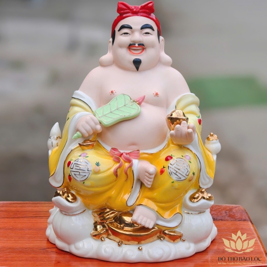 Tượng Thần Tài Thổ Địa sứ đức hóa cao cao cấp nhiều kích cỡ (4 màu: Đỏ, Xanh, Vàng, Trắng)