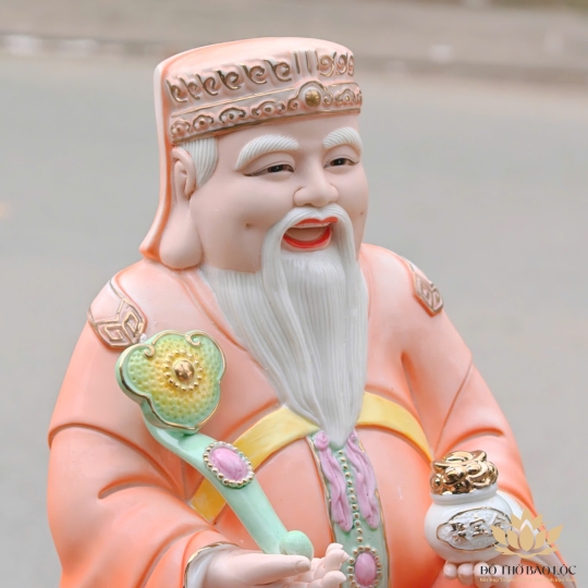 Tượng Thần Tài Thổ Địa sứ đức hóa cao cao cấp cao 31cm