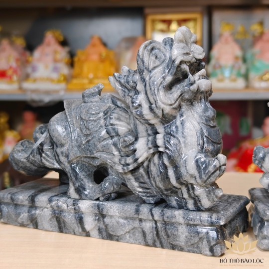 Tượng Tỳ Hưu, Kỳ Lân phong thủy bằng đá tự nhiên, Linh Vật Trấn Trạch Chiêu Tài Lộc