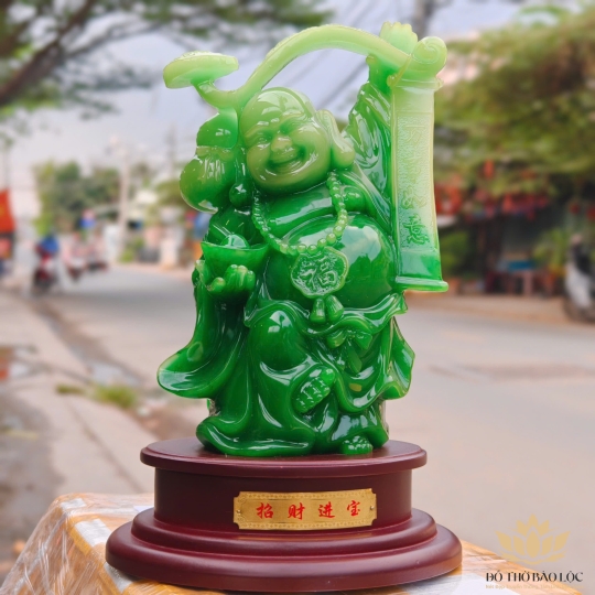 Tượng Phật Di Lặc Cát Tường Thu Hút Tài Lộc cao 33cm