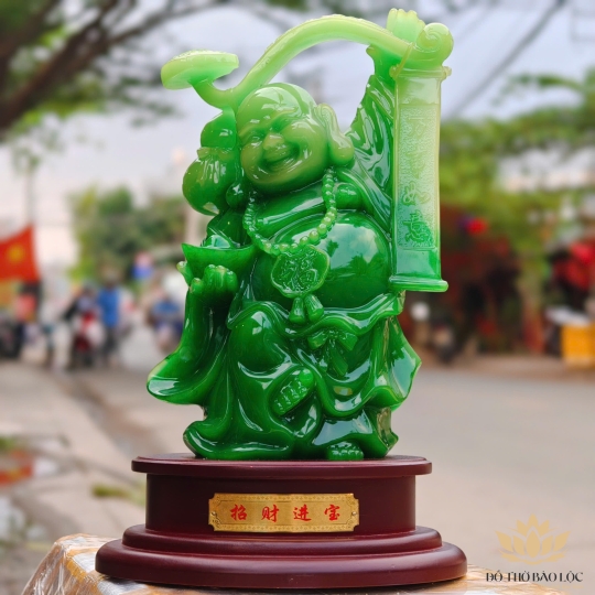 Tượng Phật Di Lặc Cát Tường Thu Hút Tài Lộc cao 33cm